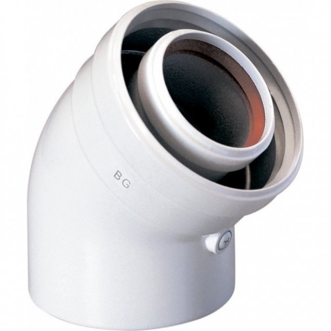 Коаксиальный отвод BAXI 45' d60/100 мм KHG71410161 Коаксиальный отвод BAXI 45' d60/100 мм KHG71410161