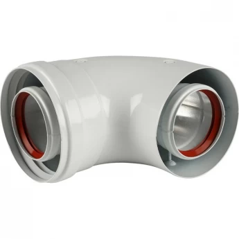 Коаксиальный отвод BAXI 90' d60/100 мм