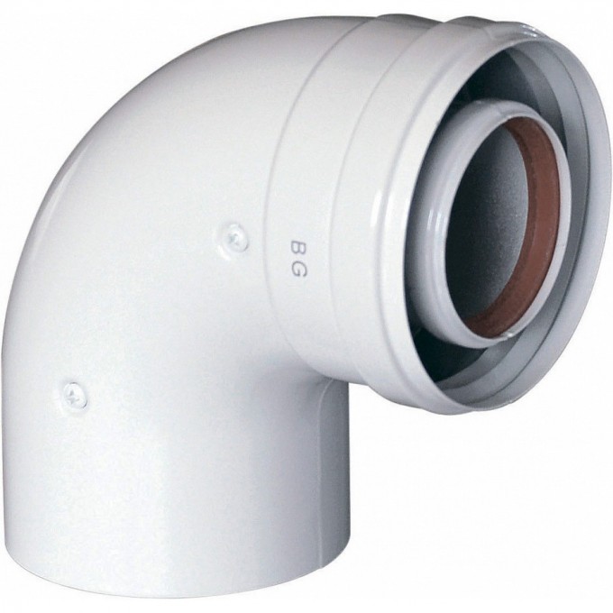 Колено коаксиальное BAXI 90 без муфты KHG71410151 Колено коаксиальное BAXI 90 без муфты KHG71410151
