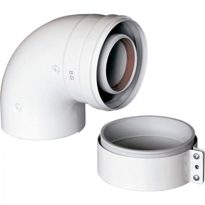Отвод BAXI коаксиальный 80/125-90 KHG714140510 Отвод BAXI коаксиальный 80/125-90 KHG714140510