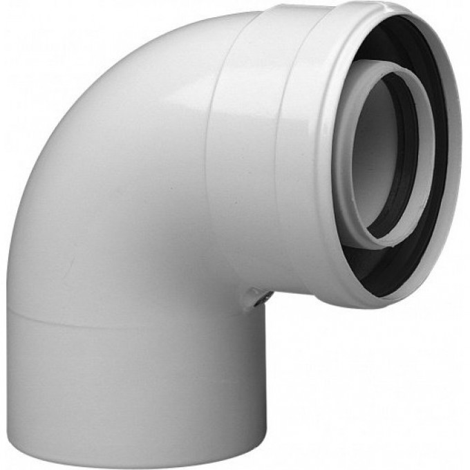 Отвод BAXI полипропиленовый 90' d60 мм для конденсационных котлов KHG71407541 Отвод BAXI полипропиленовый 90' d60 мм для конденсационных котлов KHG71407541