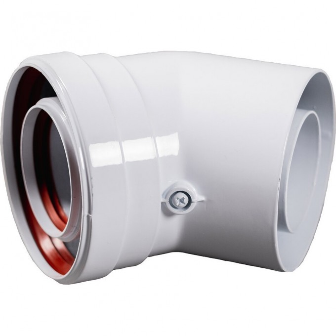 Промежуточный коаксиальный отвод BAXI 45' без муфты d60/100 мм MT71410161 Промежуточный коаксиальный отвод BAXI 45' без муфты d60/100 мм MT71410161