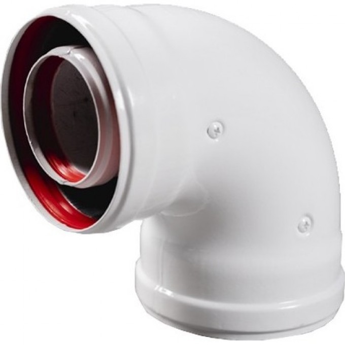 Промежуточный коаксиальный отвод BAXI 90' без муфты d60/100 мм MT71410151 Промежуточный коаксиальный отвод BAXI 90' без муфты d60/100 мм MT71410151